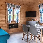 Wooden House In With