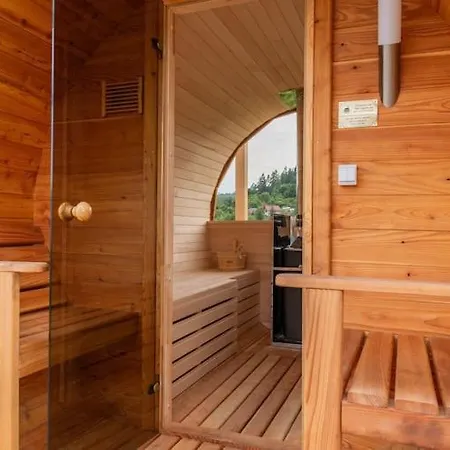 Wooden House In With