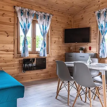 Wooden House In With