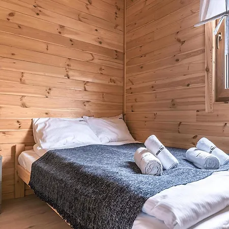 Wooden House In With *