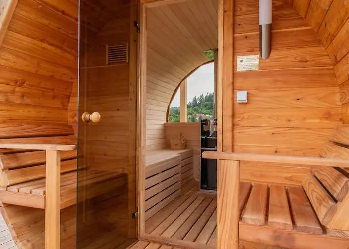 Wooden House In With