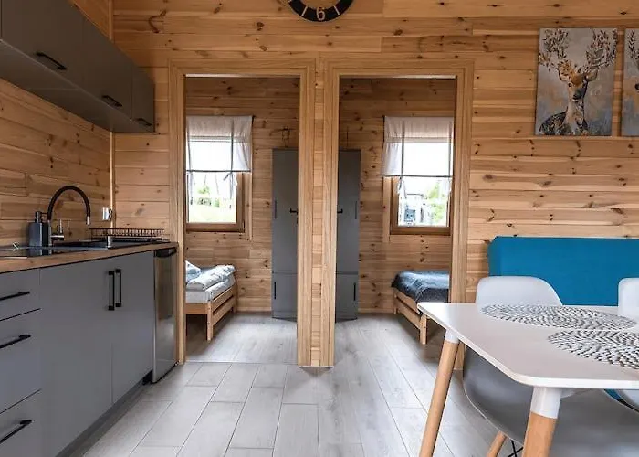 Wooden House In With *