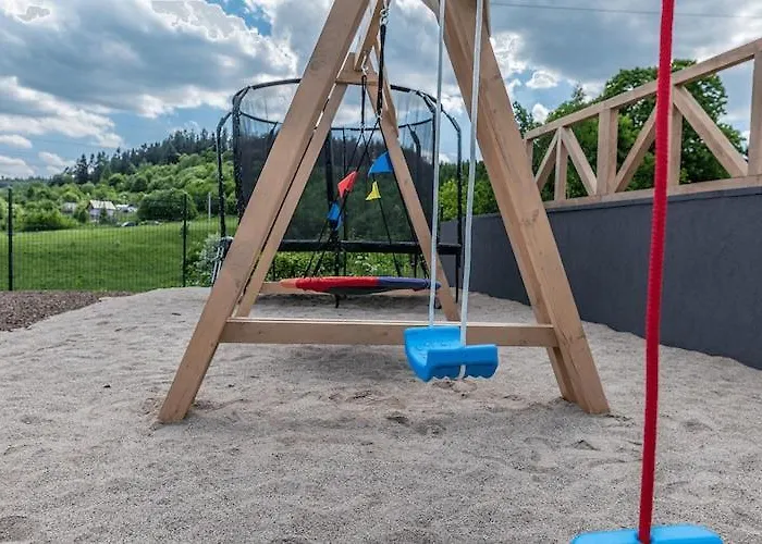 Wooden House In With