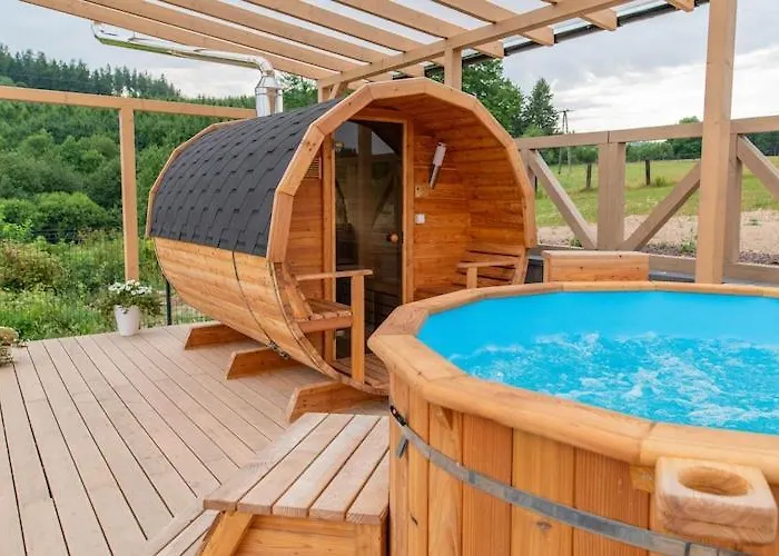 펜션 Wooden House In With *