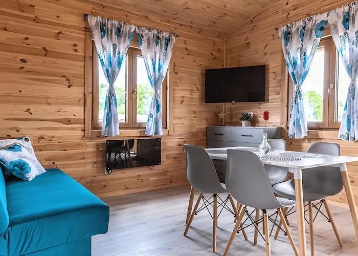 Wooden House In With